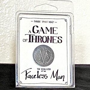 COLLECTIBLE IRON COIN OF FACELESS MAN from GAME OF THRONES / MINT!